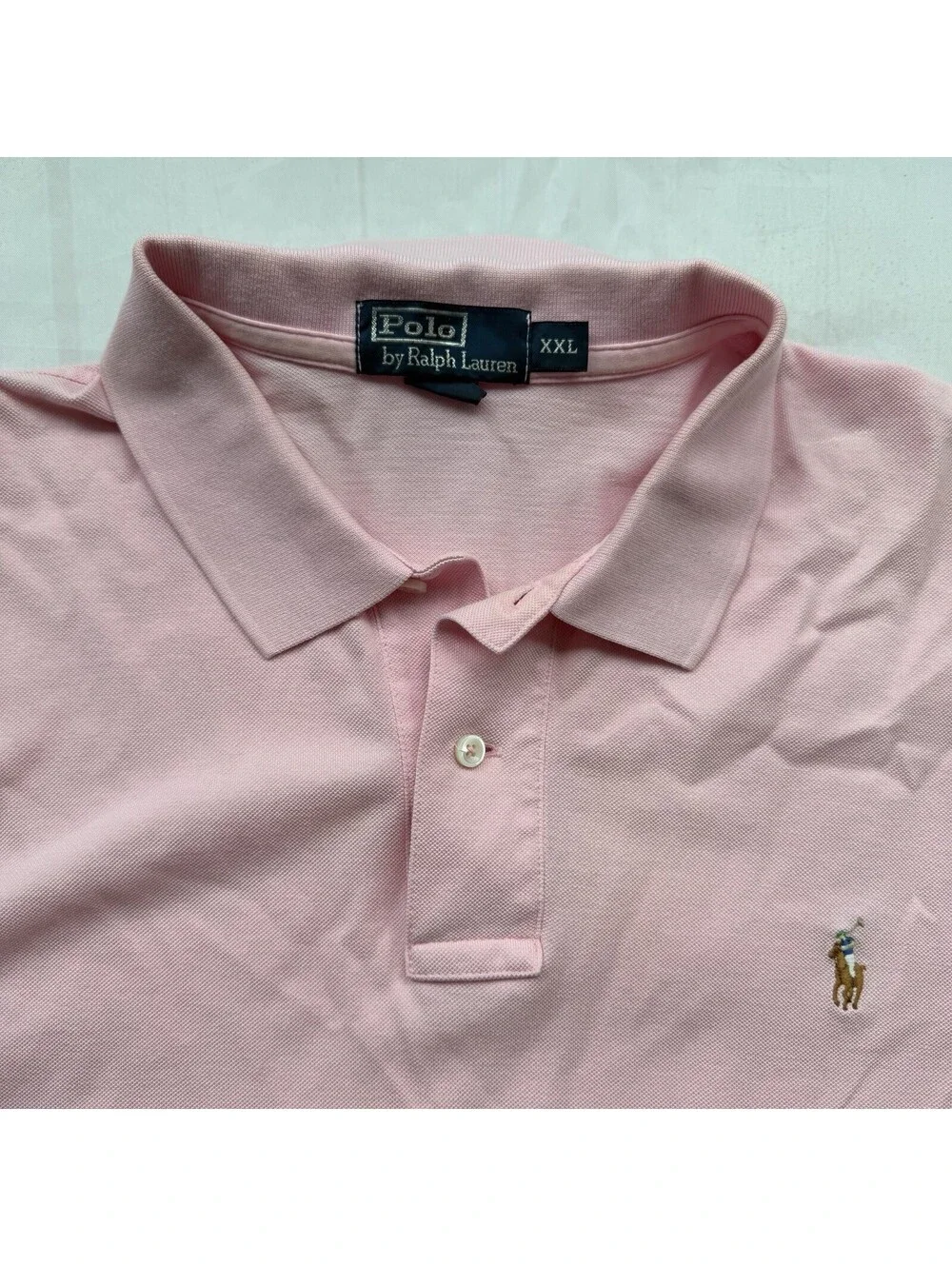 Polo Ralph Lauren Polo Shirts Men’s XXL Lot of 2 Green Pink Classic Fit Pony 2XL